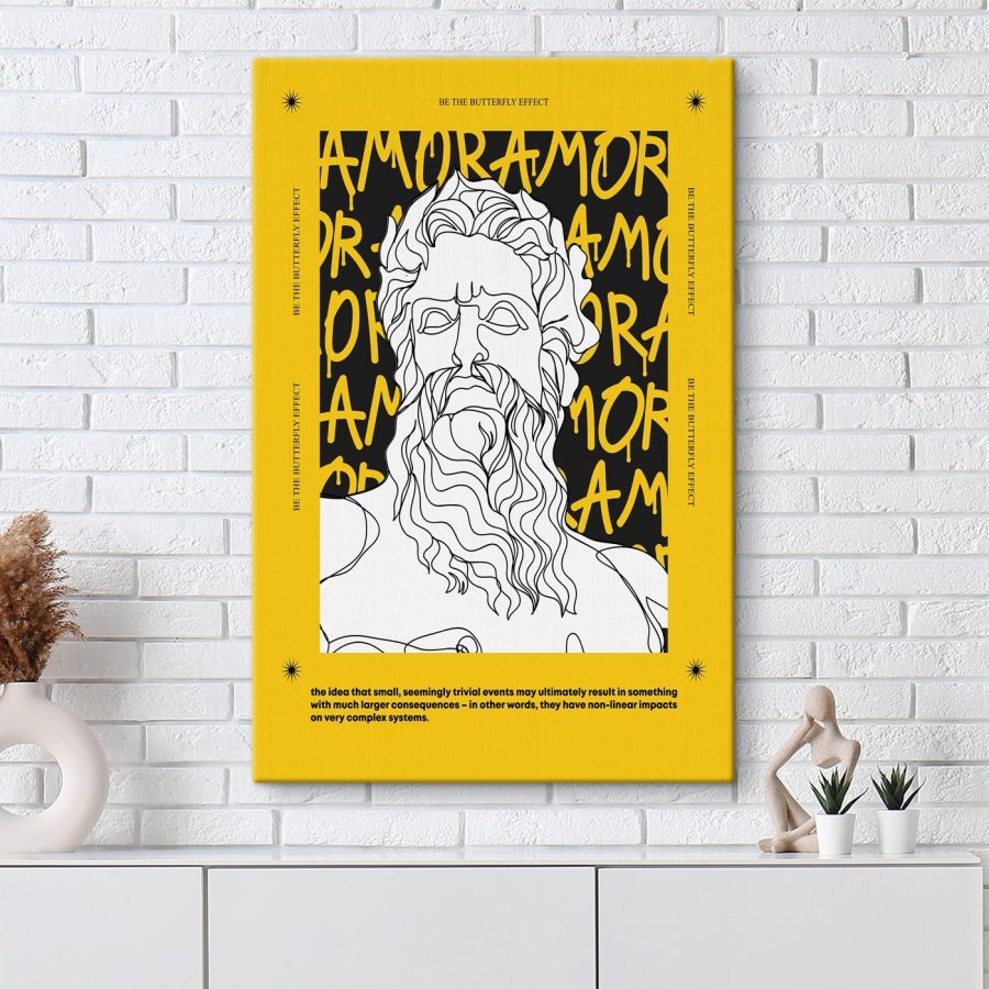 Obraz Plagát s mužskou tvárou