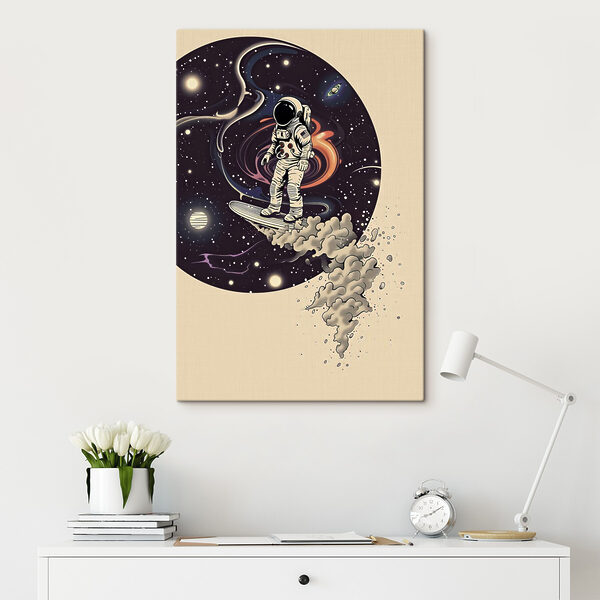 Astronaut na surfe vo vesmíre Astronaut na surfe vo vesmíre