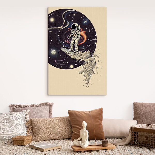 Astronaut na surfe vo vesmíre Astronaut na surfe vo vesmíre