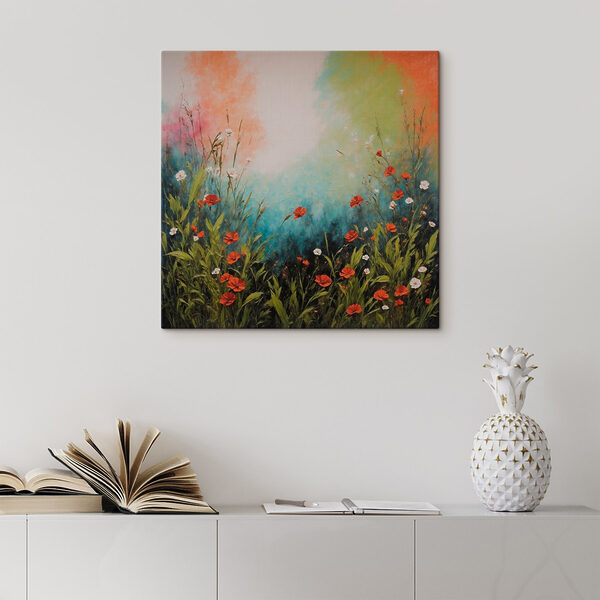 Maľovanie kvetov a trávy Maľovanie kvetov a trávy