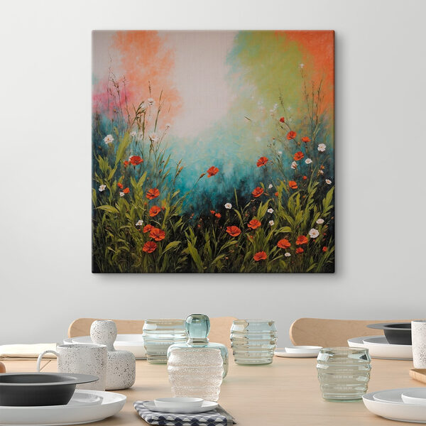 Maľovanie kvetov a trávy Maľovanie kvetov a trávy