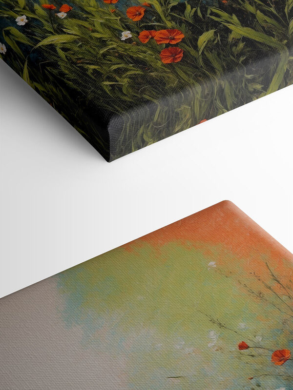 Maľovanie kvetov a trávy Maľovanie kvetov a trávy