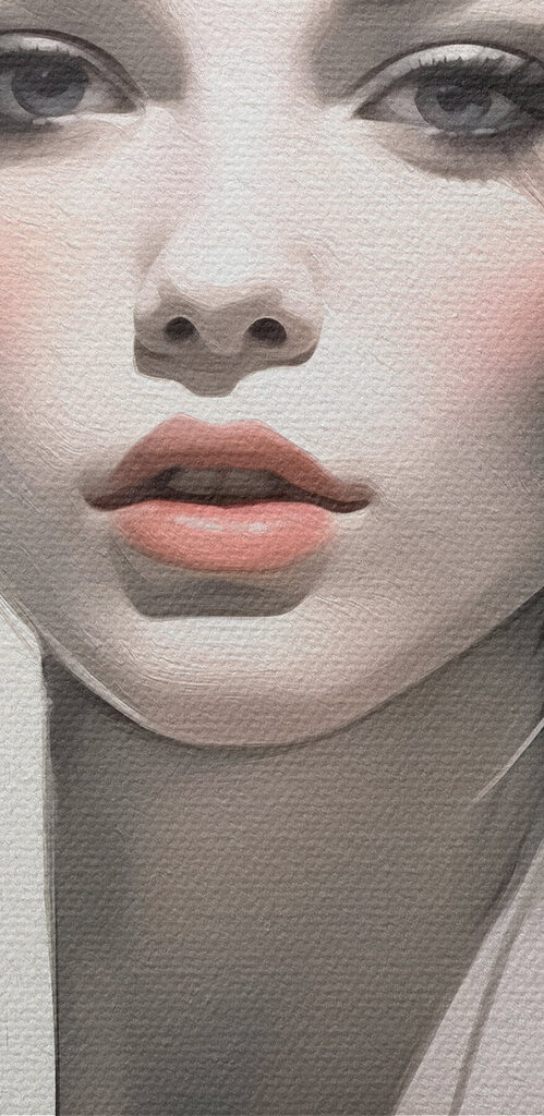 Woman with flowers in her hair Woman with flowers in her hair