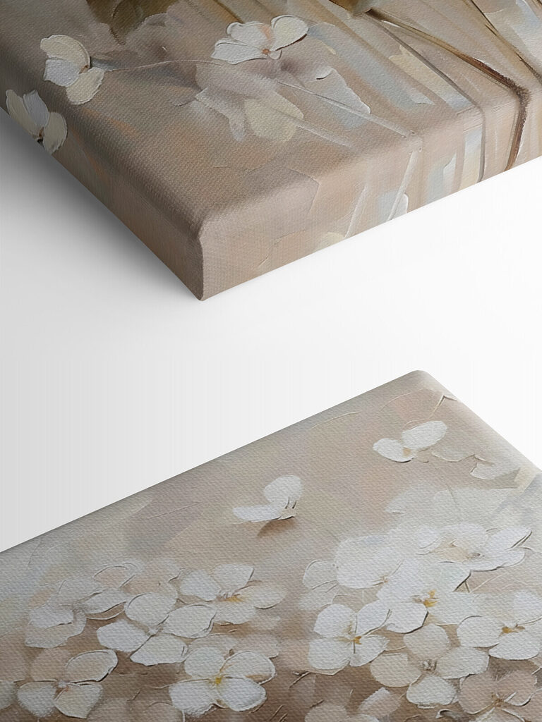 Painting of flowers in a vase