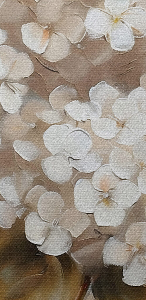 Painting of flowers in a vase