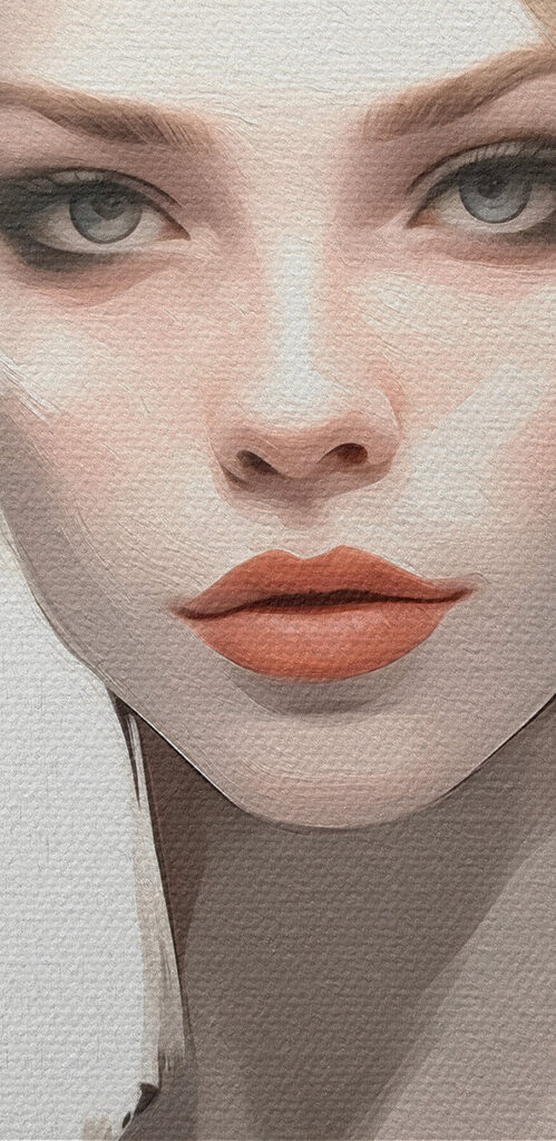 Woman with flowers in her hair