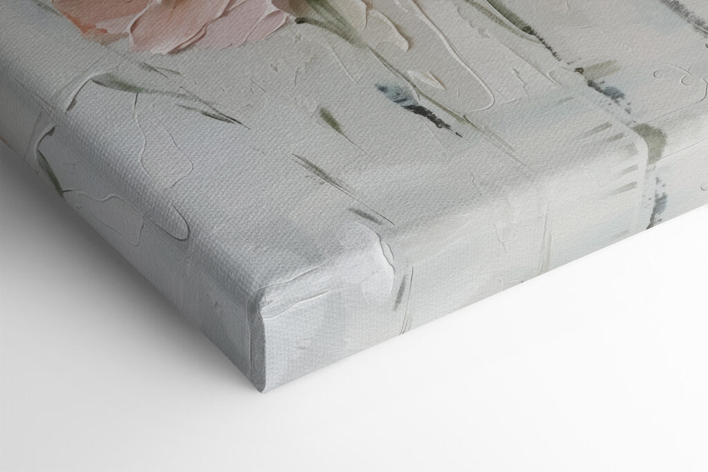 Painting of pink flowers Painting of pink flowers