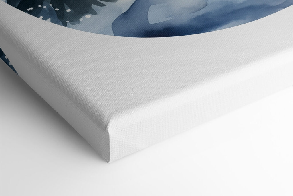 Watercolor painting of a house in the snow Watercolor painting of a house in the snow