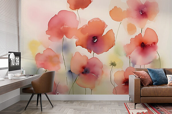 Fototapety Fototapety Maľovanie kvetov (Katalógové číslo: w01947)