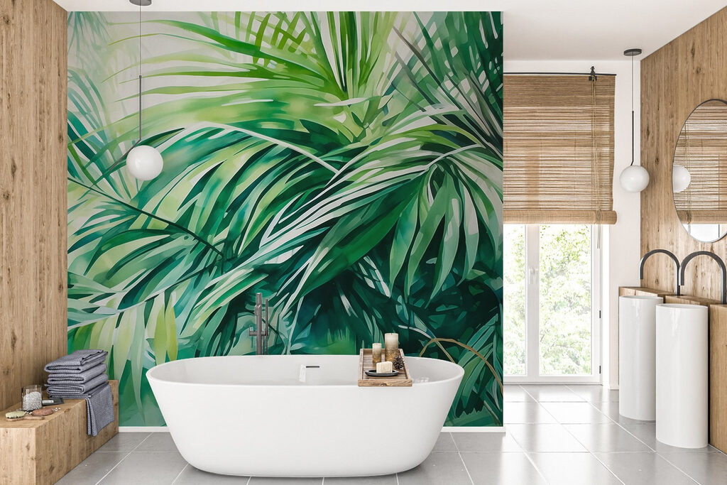 Lush green leaves in vibrant harmony