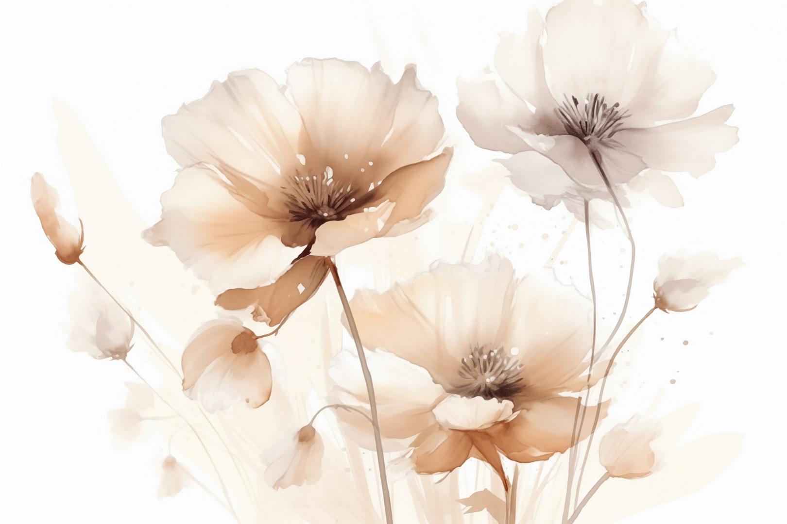 Delicate blooms in soft hues Delicate blooms in soft hues