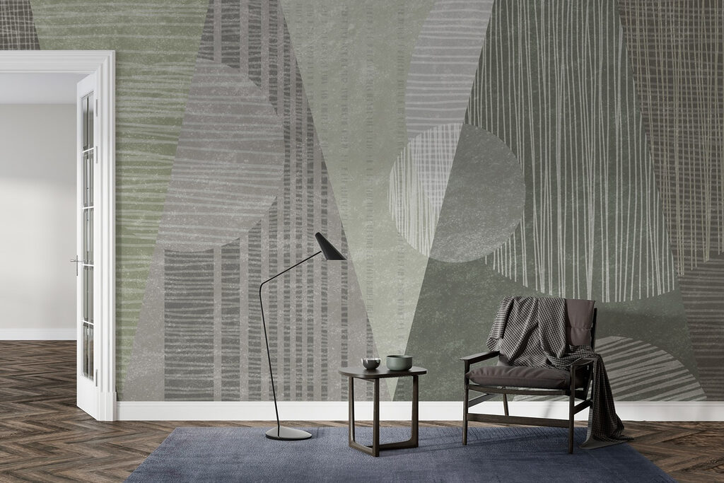 Abstract shapes in muted tones