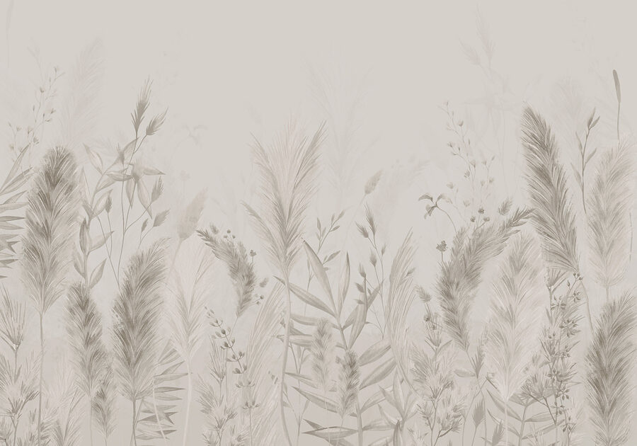 Rozmarná botanická ilustrácia v neutrálnych farbách Rozmarná botanická ilustrácia v neutrálnych farbách