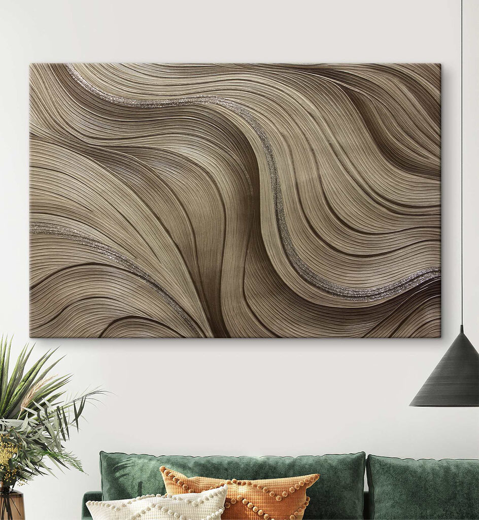 Subtle swirls of textured elegance