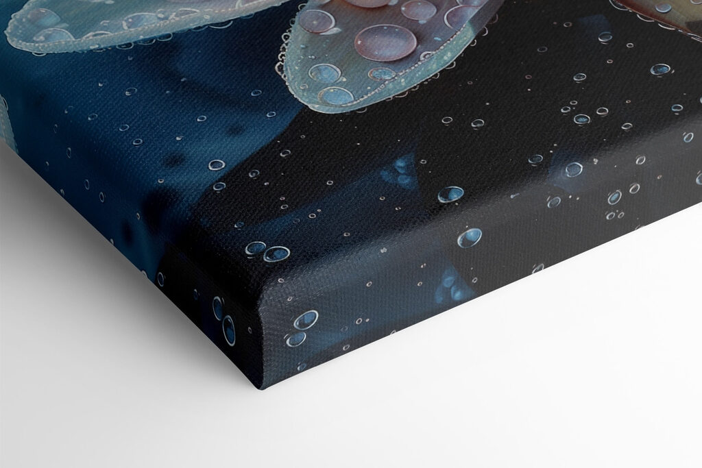 White flower with water drops on it