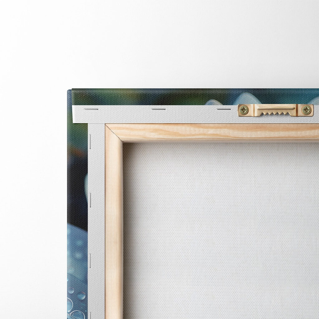 White flower with water drops on it