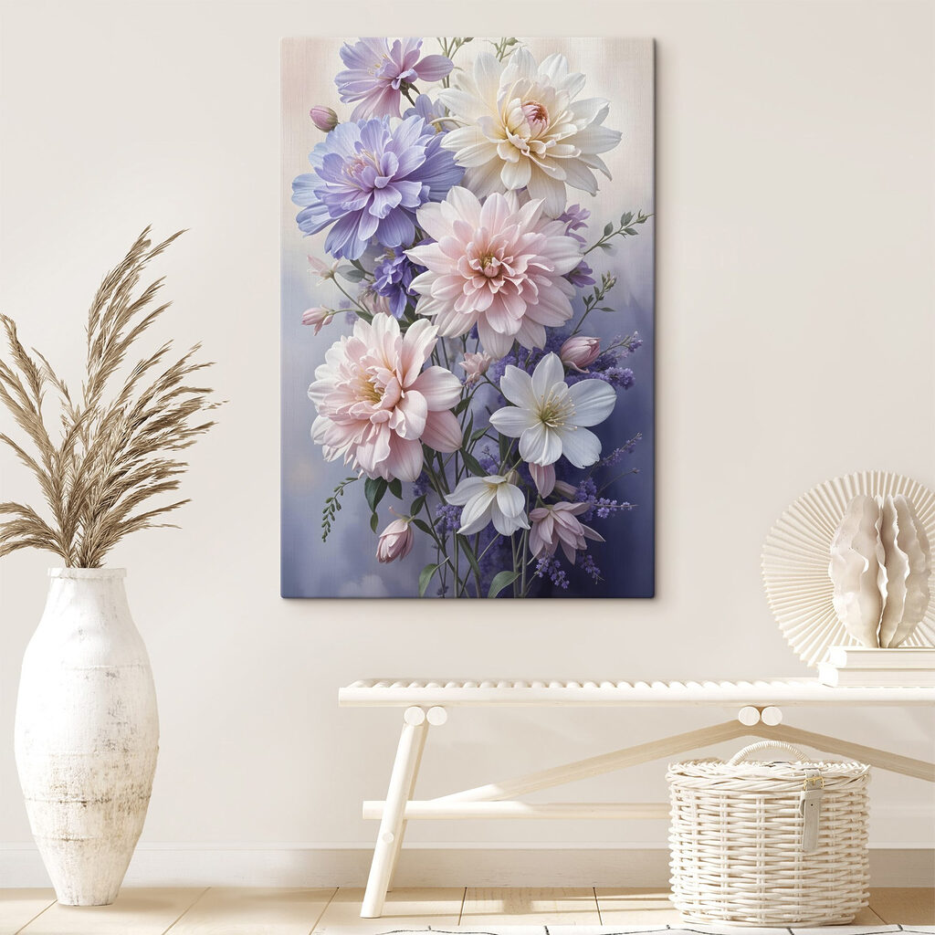 Group of flowers in a vase Group of flowers in a vase