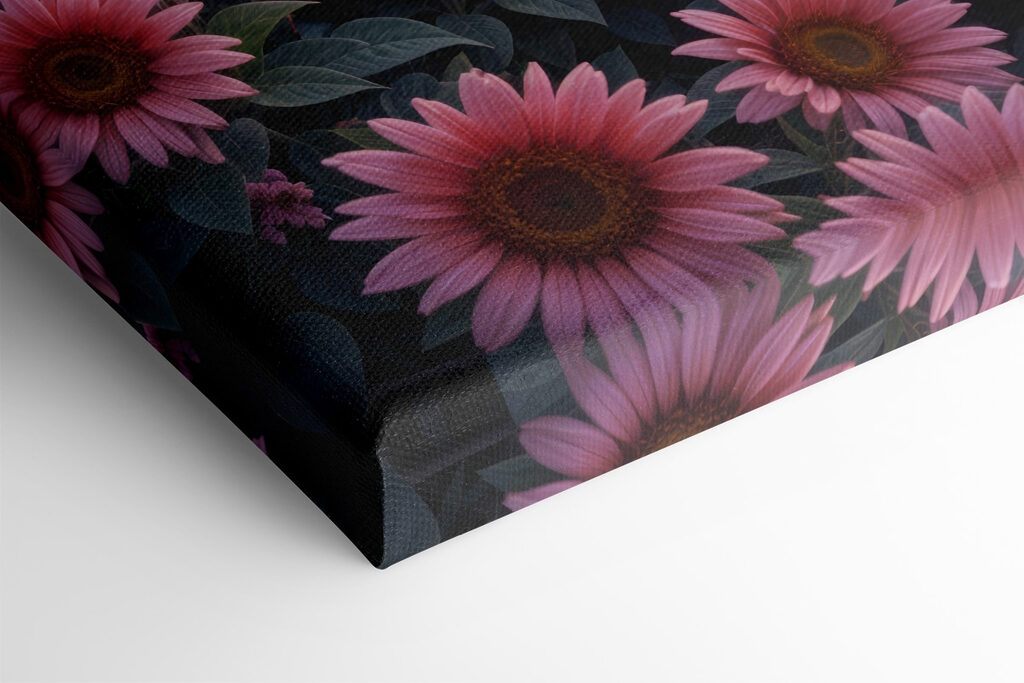 Valley with flowers and a river Valley with flowers and a river