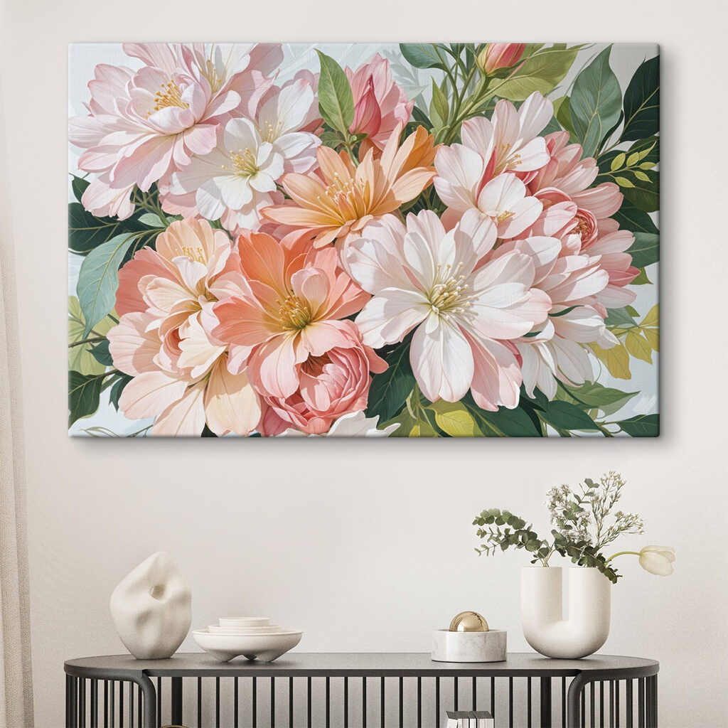 Soft petals in gentle harmony
