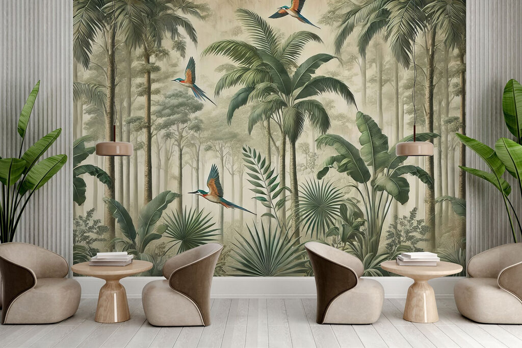 Farebné kvety a listy