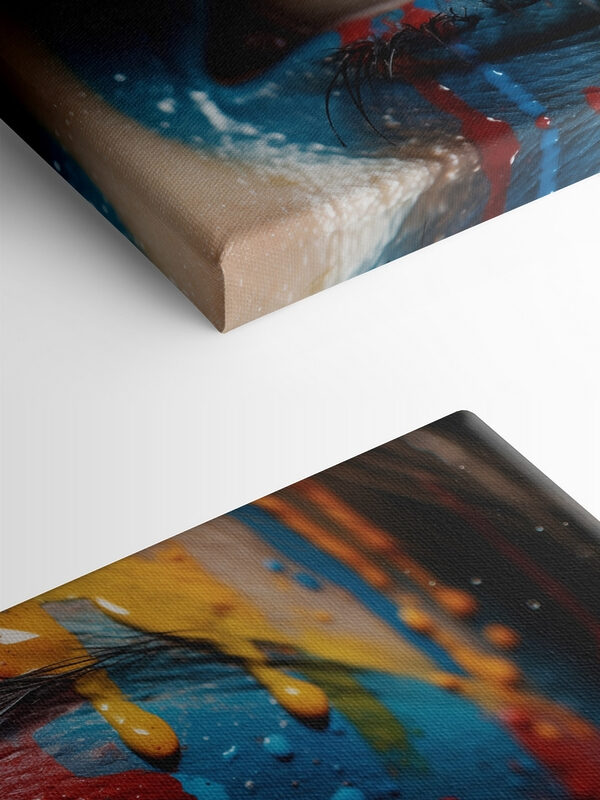 Vivid colors on expressive canvas