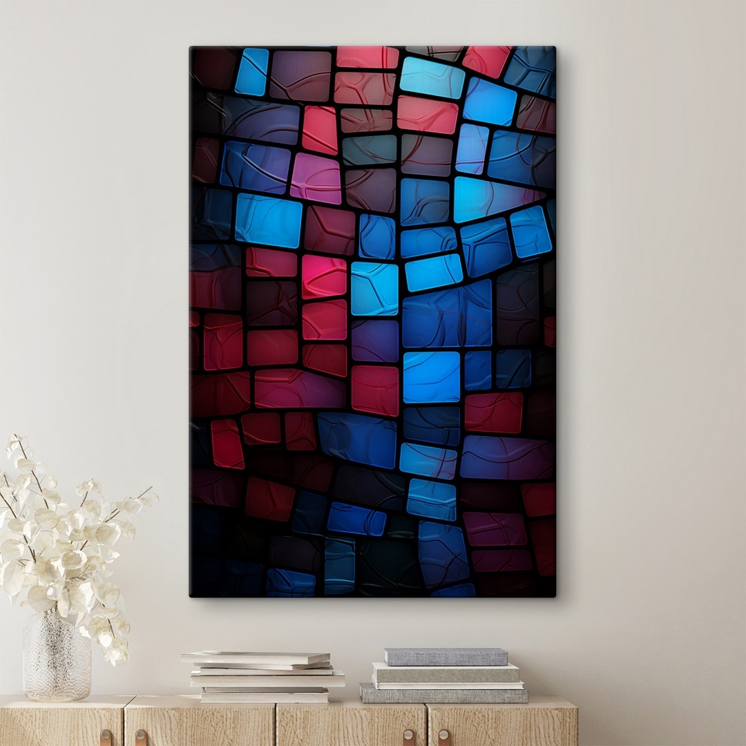 Colorful mosaic of squares Colorful mosaic of squares