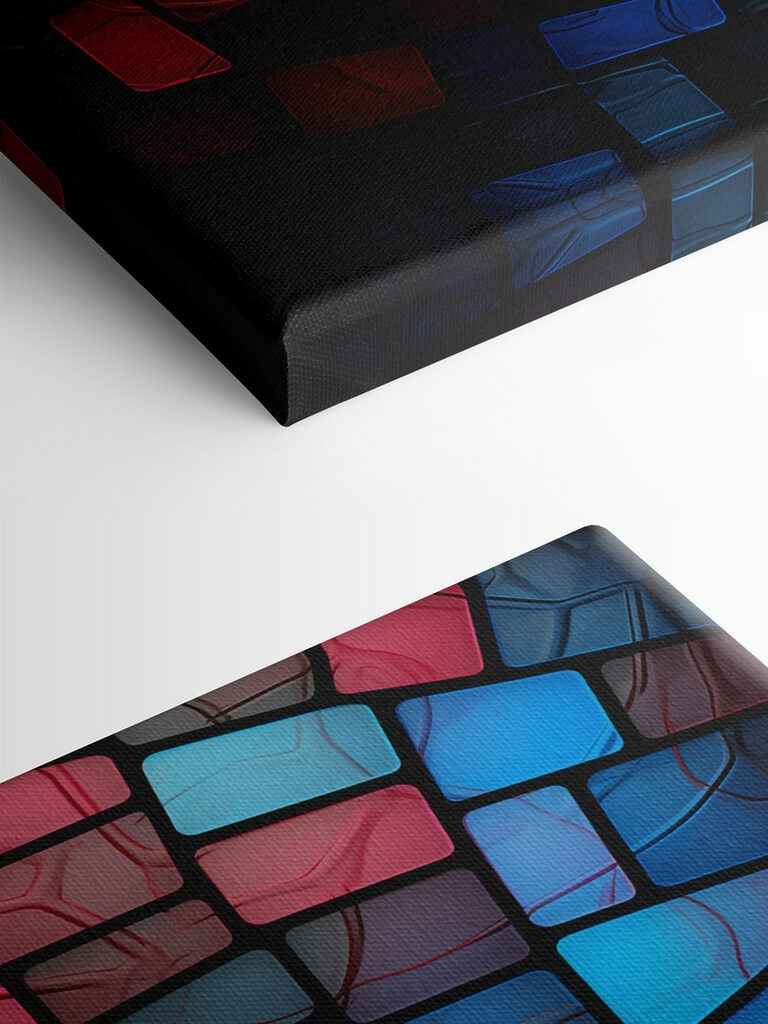 Colorful mosaic of squares Colorful mosaic of squares