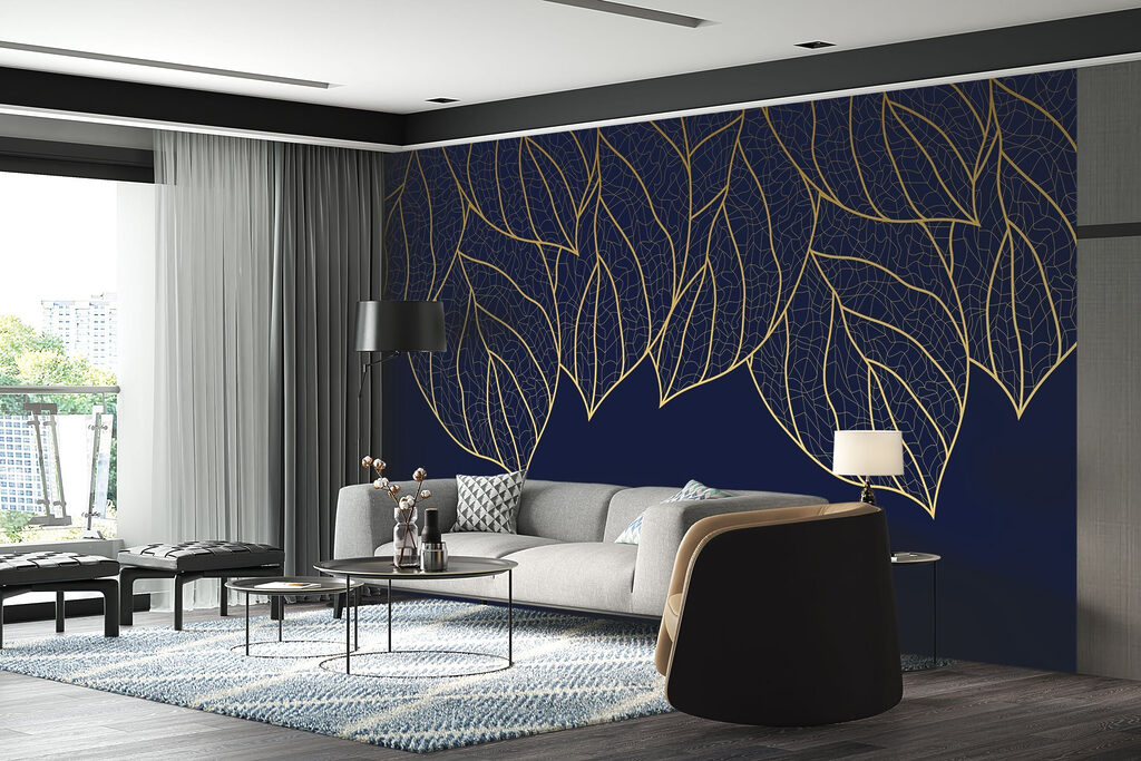 Elegant leaf pattern on dark background Elegant leaf pattern on dark background