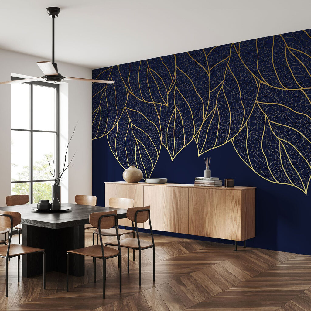 Elegant leaf pattern on dark background Elegant leaf pattern on dark background