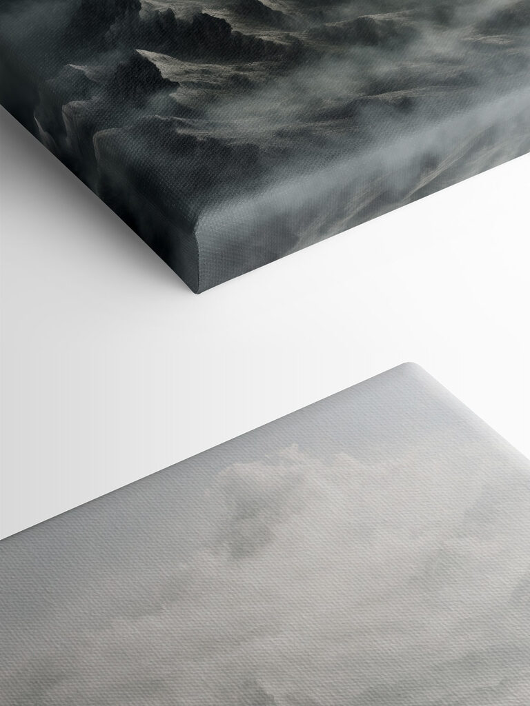 Mountain range with clouds Mountain range with clouds