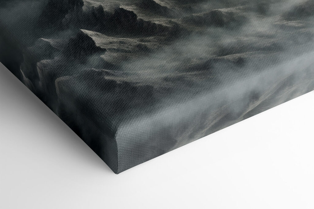 Mountain range with clouds Mountain range with clouds