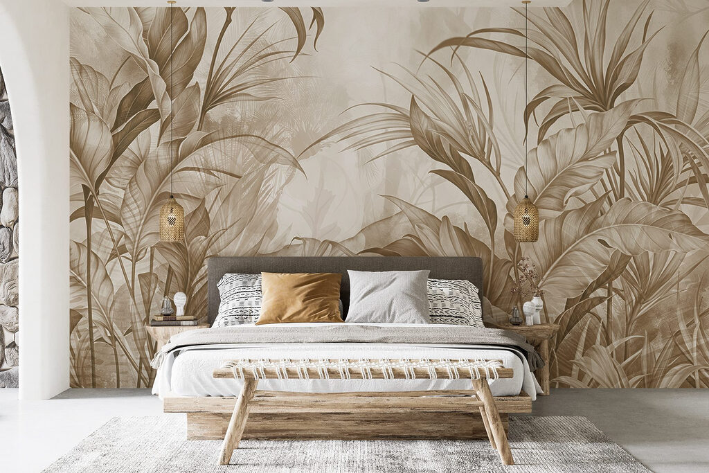 Lush foliage in earthy tones Lush foliage in earthy tones