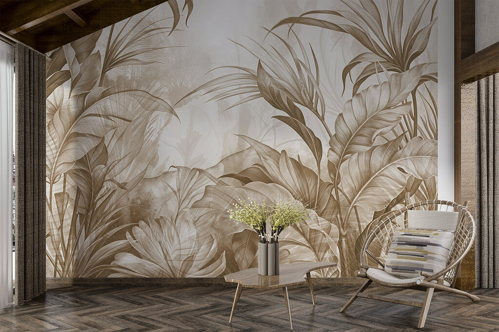 Lush foliage in earthy tones Lush foliage in earthy tones