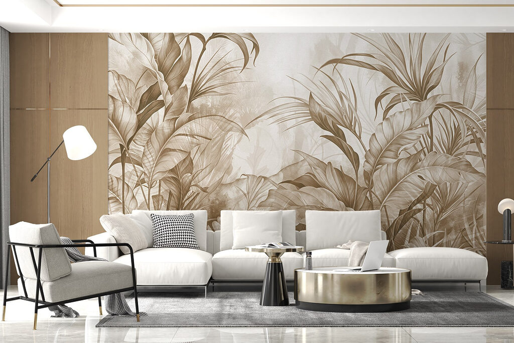 Lush foliage in earthy tones Lush foliage in earthy tones