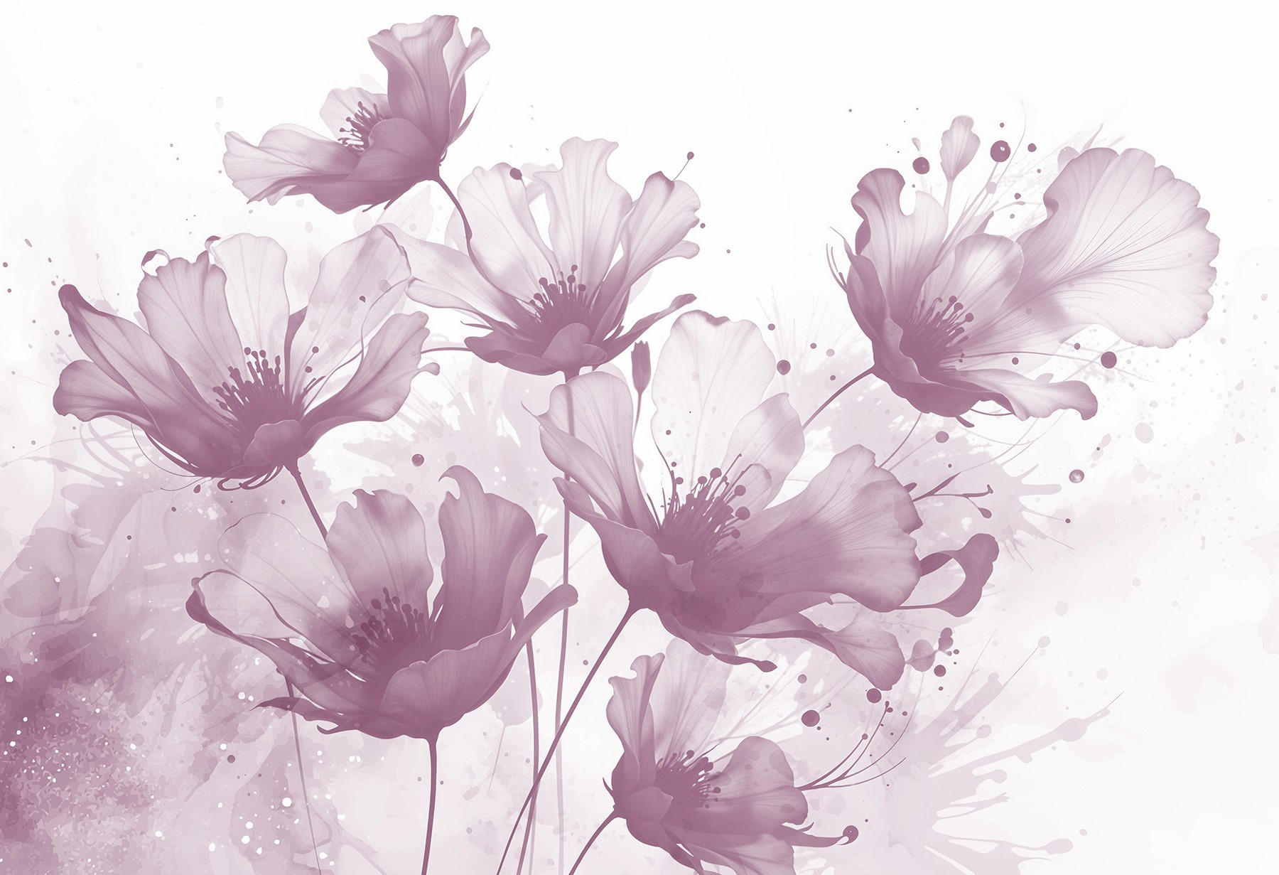 Group of flowers with white petals
