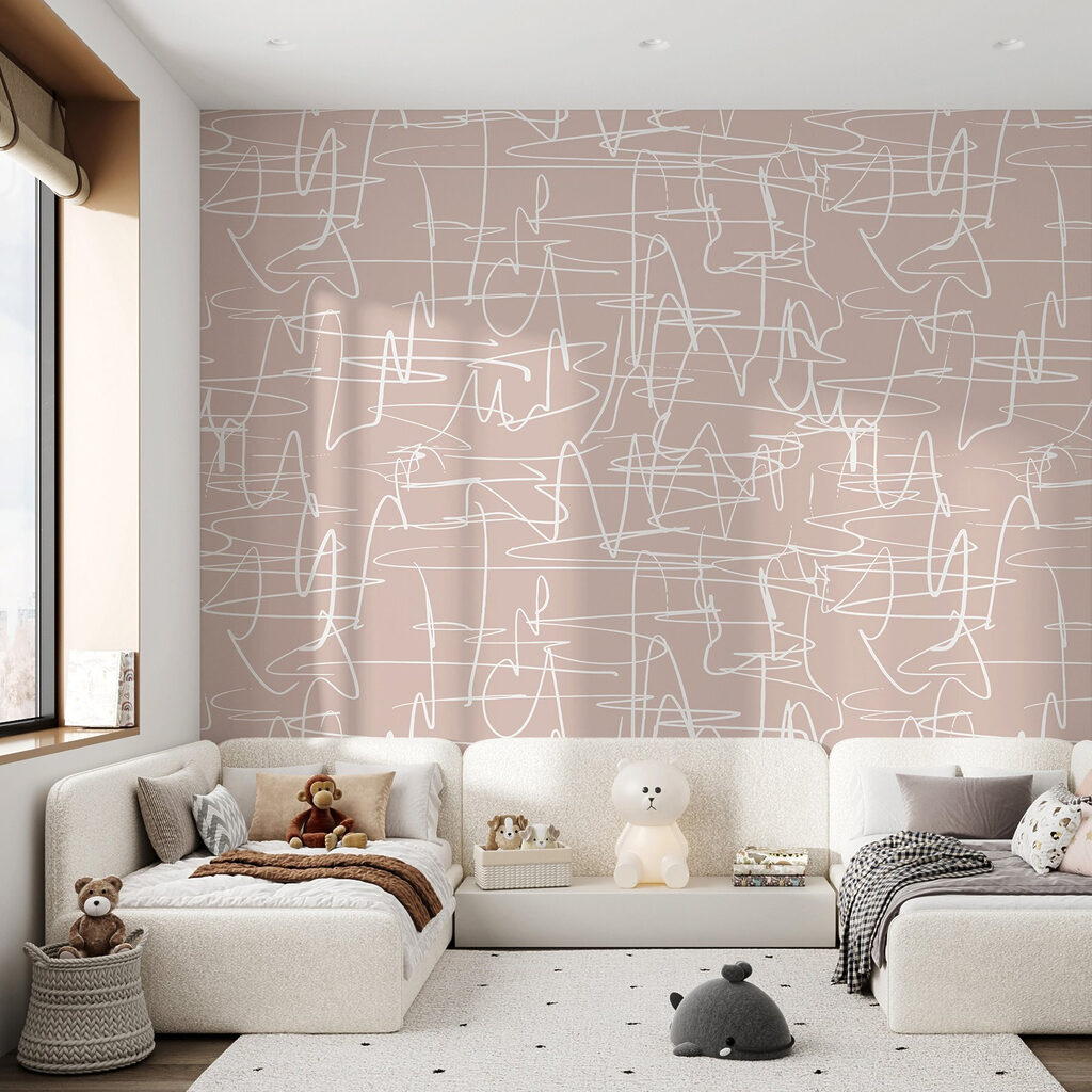 White lines on a pink background White lines on a pink background