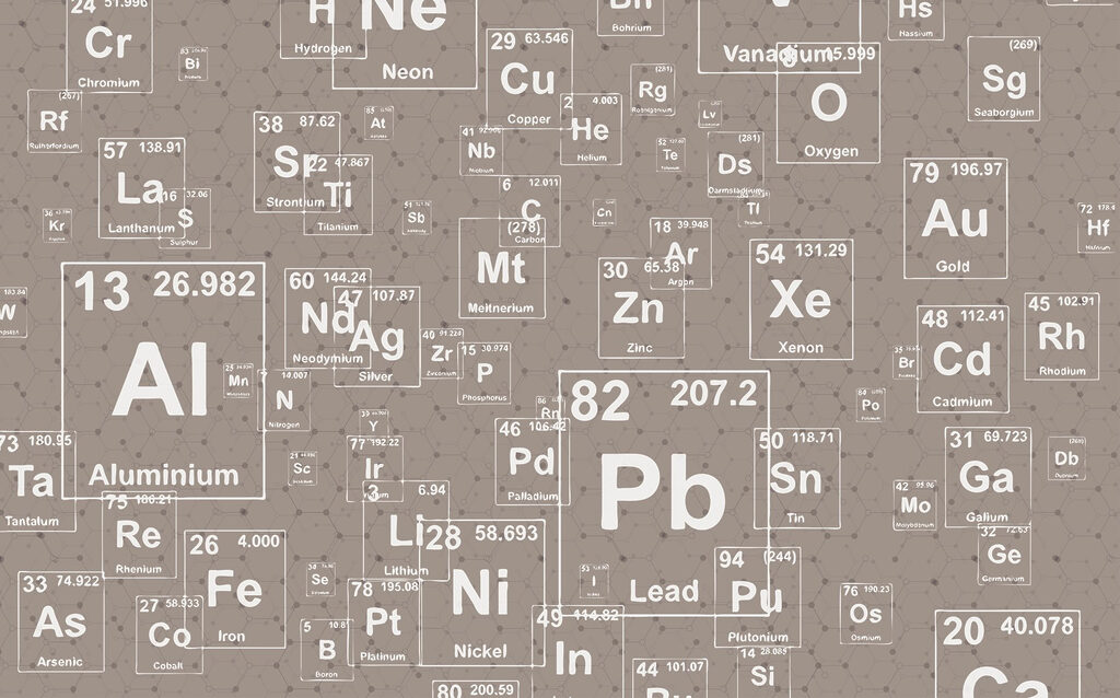 Vzor periodickej tabuľky prvkov Vzor periodickej tabuľky prvkov