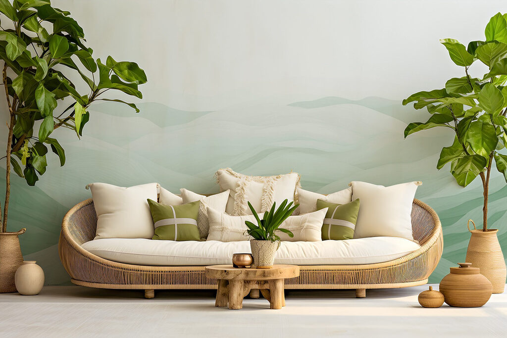 Green and white landscape Green and white landscape