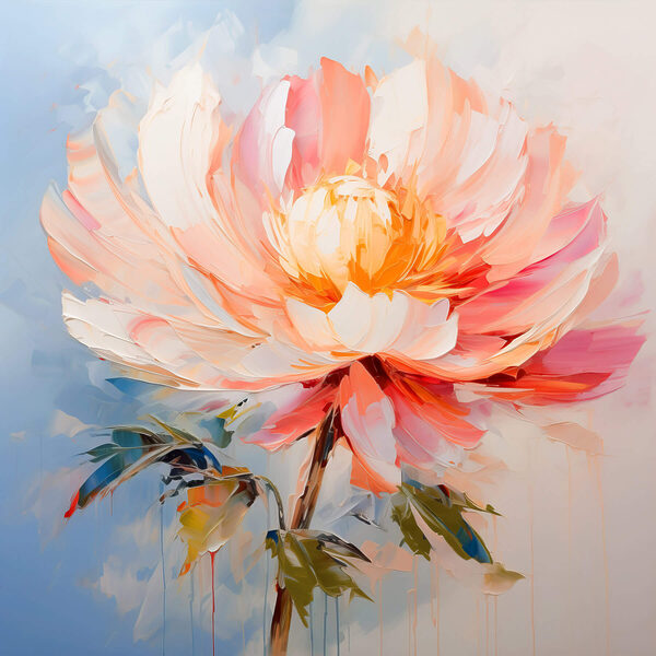 Maľba kvetu Maľba kvetu