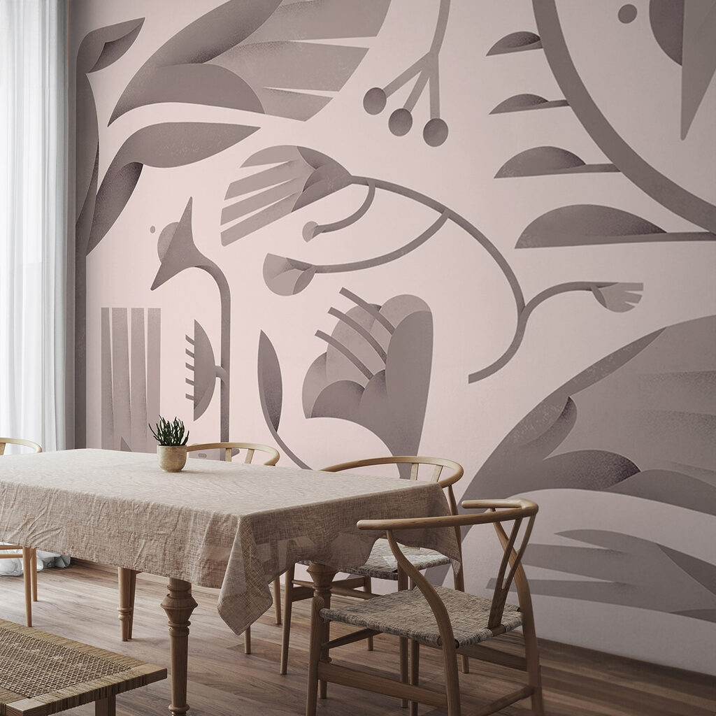 Floral patterns in soft shades