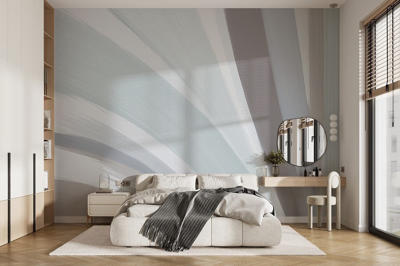 Soft hues in flowing patterns Soft hues in flowing patterns