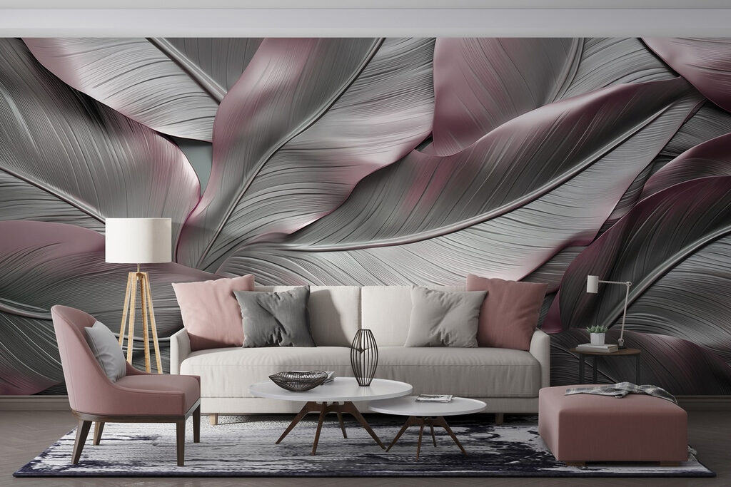 Elegant leaves in soft hues Elegant leaves in soft hues