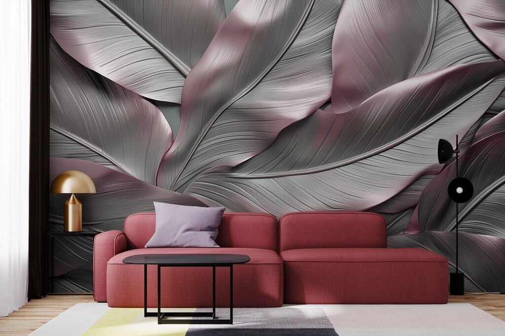 Elegant leaves in soft hues Elegant leaves in soft hues