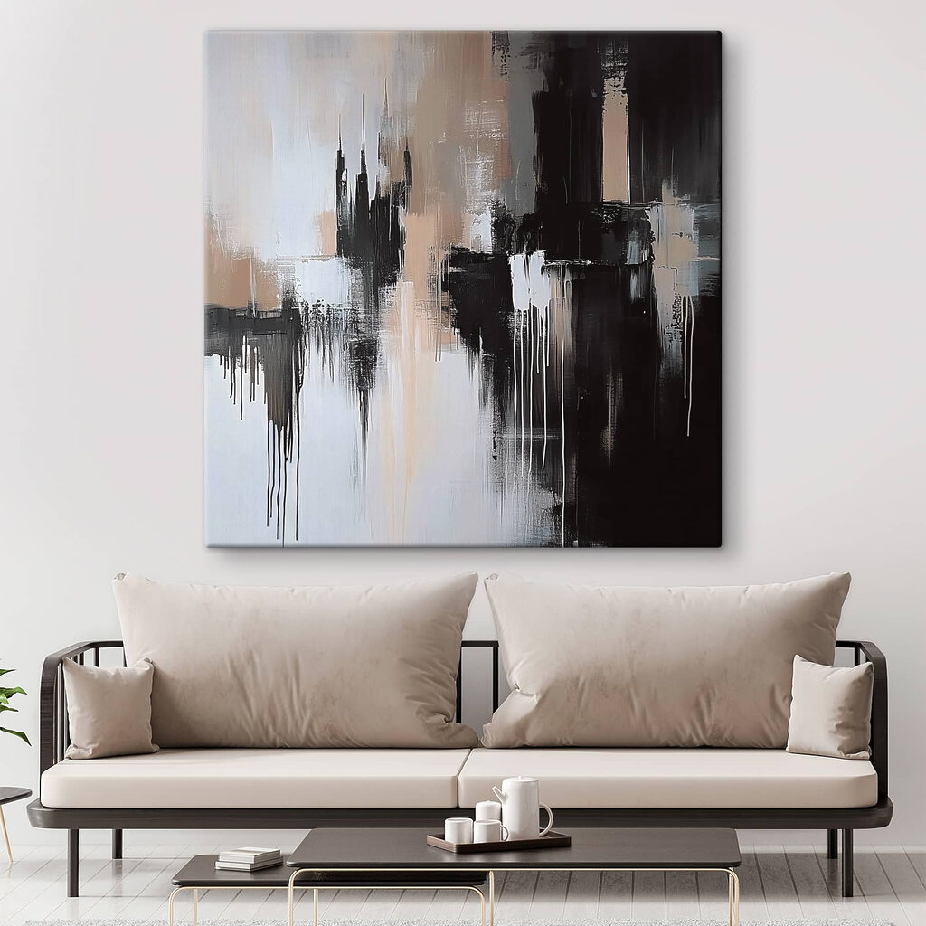 Black and white painting