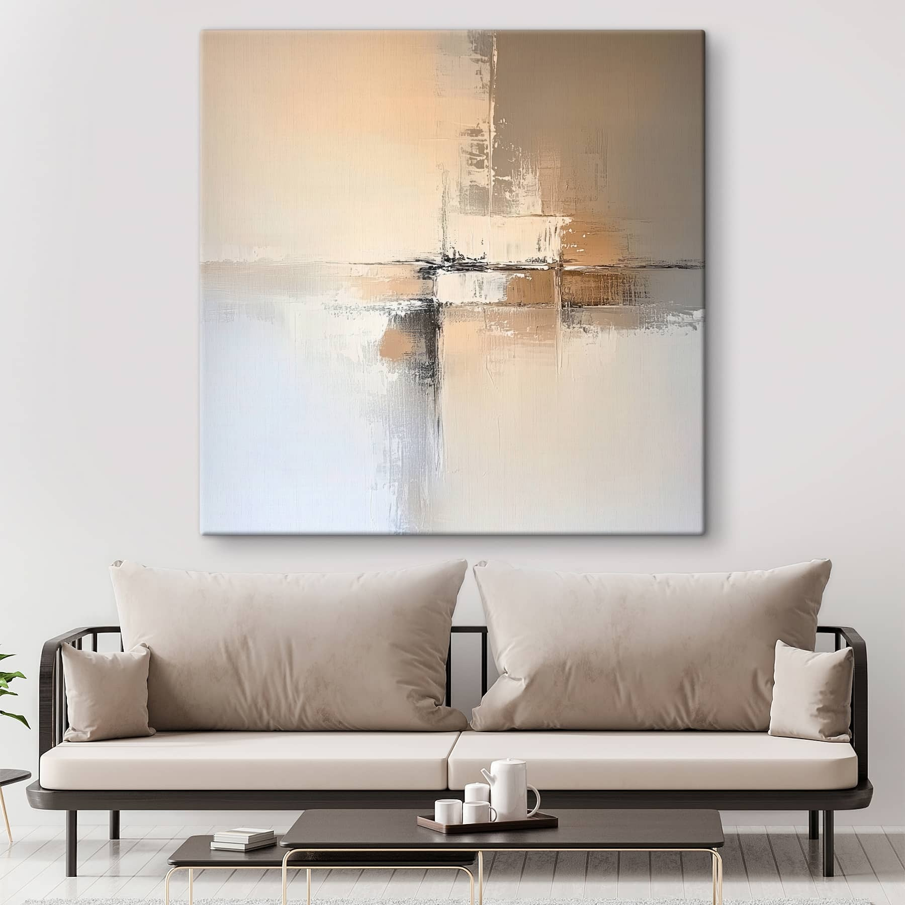 White and brown background