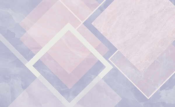 Abstract pastel geometric design composition