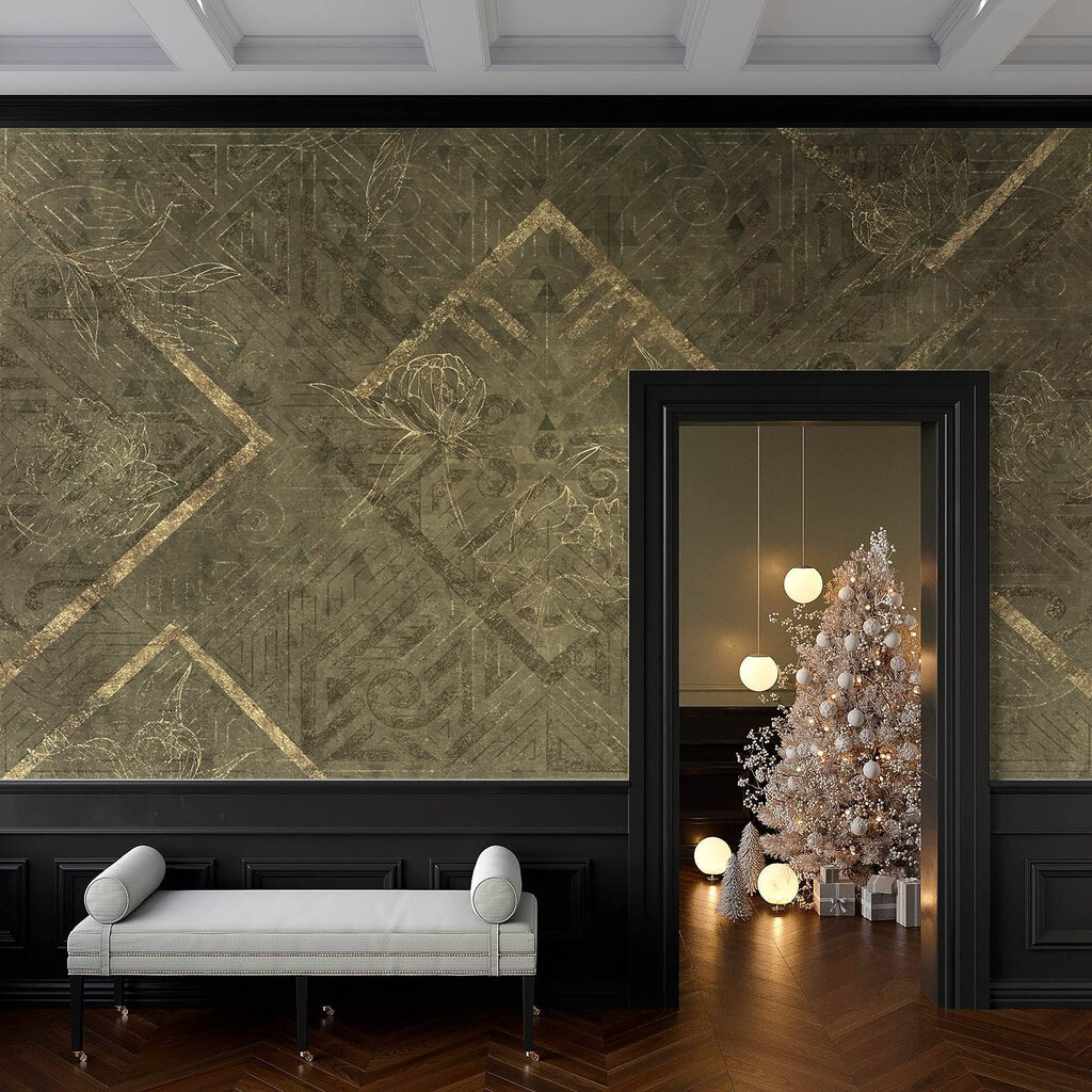 Intricate patterns intertwine with nature