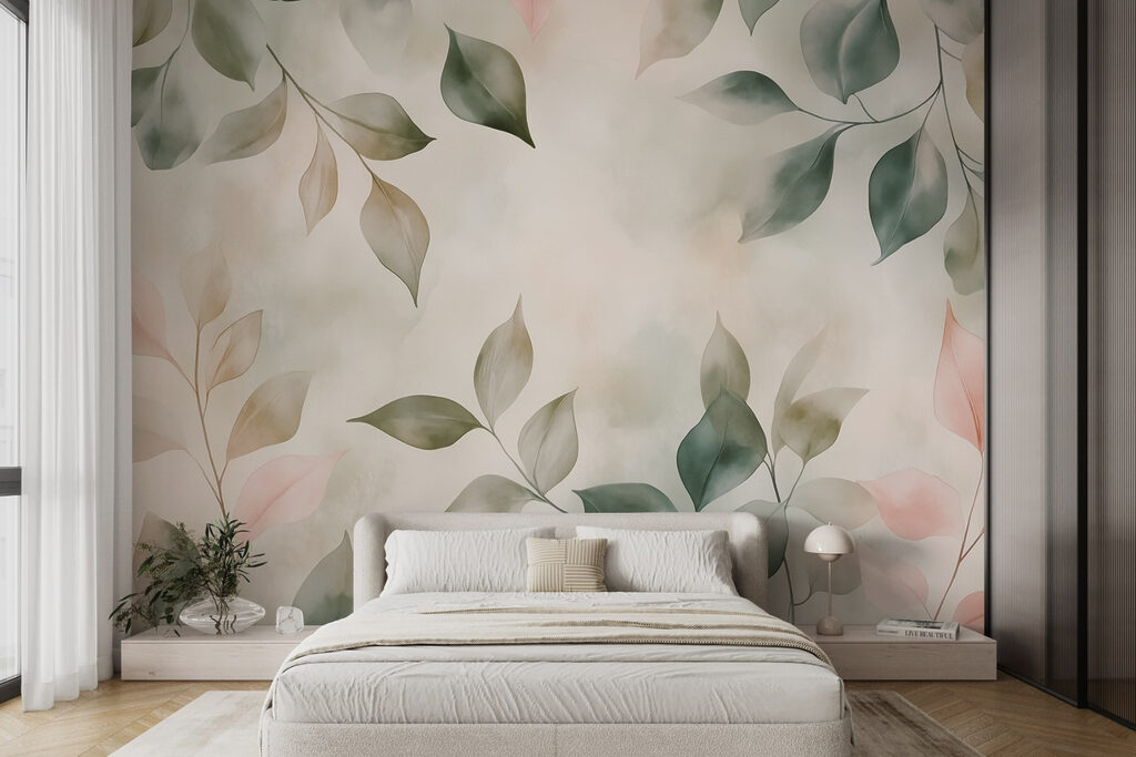 Serene foliage in soft hues