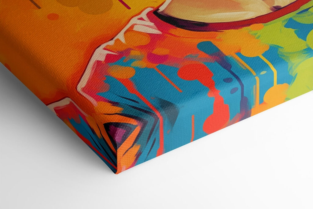 Woman with big afro wearing sunglasses