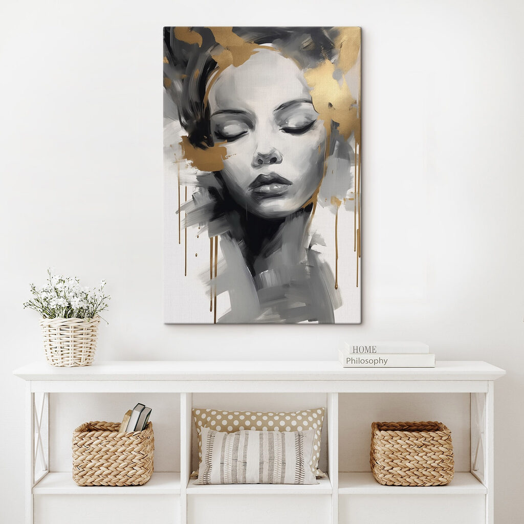 Dreamy face in muted tones Dreamy face in muted tones